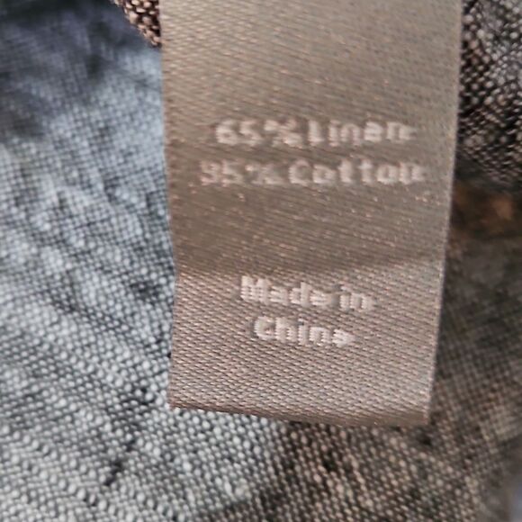 Men's Paulo Solari Gray Short Sleeve Linen Blend Shirt Size 3XL - Picture 9 of 11